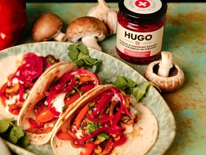 Fajitas mit roten Zwiebelstreifen HUGO